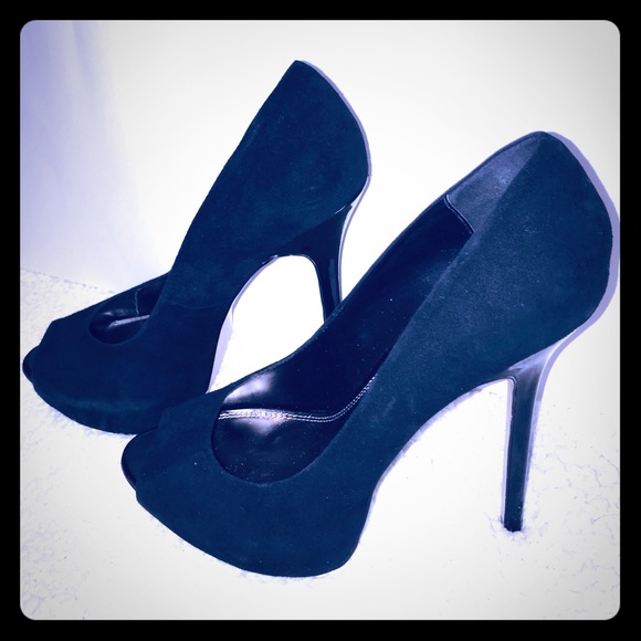 Steve Madden Shoes - Steve madden suede 6 inch stiletto black